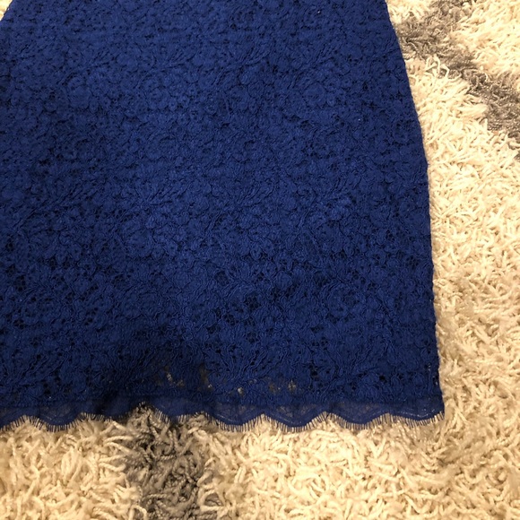 ADRIANNA PAPELL blue zip up dress - Picture 4 of 7